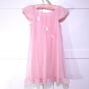 Vintage St. Michael Pink Double Nylon Nightgown L